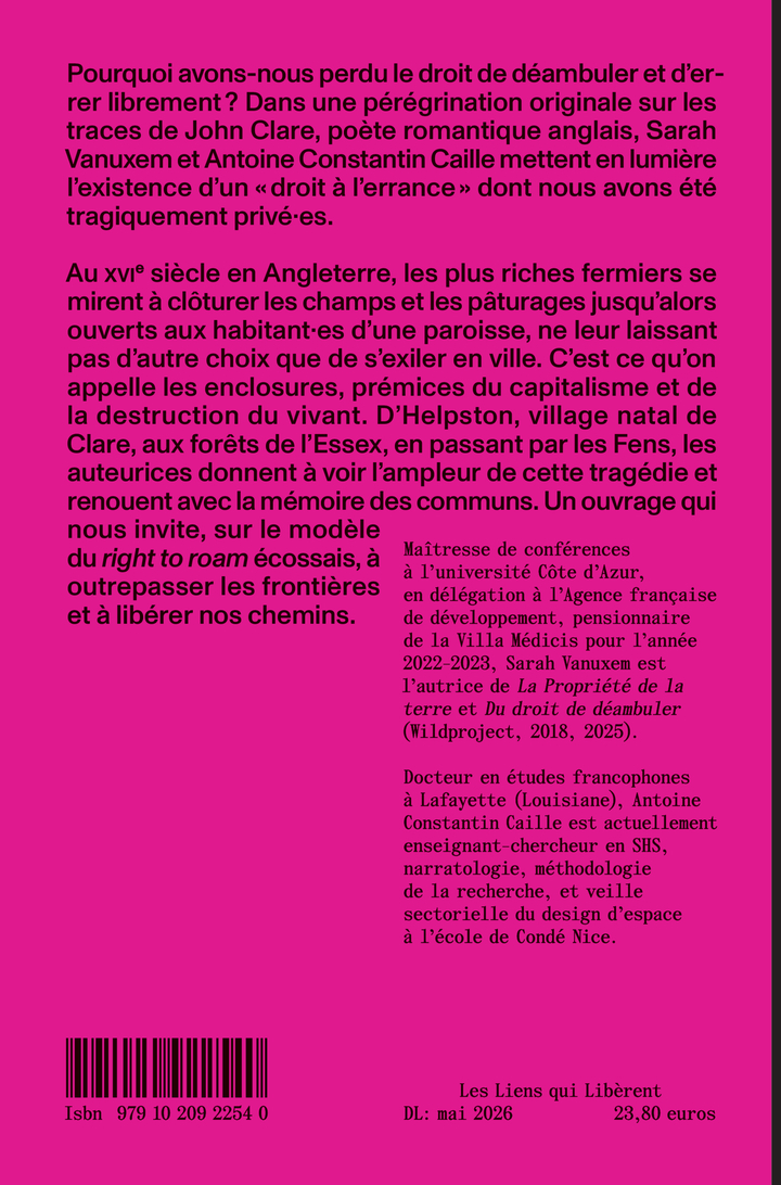 La tragédie des enclosures (tp) - Sarah Vanuxem, Antoine Constantin caille - LIENS LIBERENT