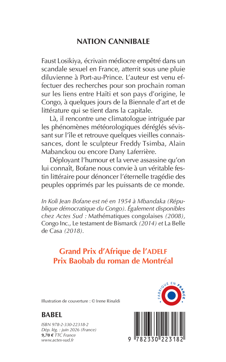 Nation cannibale - In Koli Jean Bofane - ACTES SUD