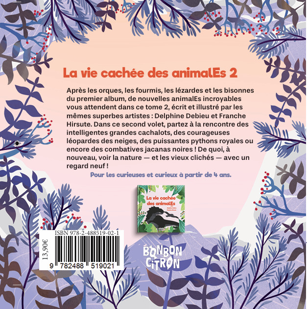 La vie cachée des animalEs 2 - Delphine Debieu - BONBON CITRON
