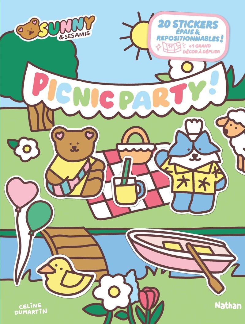 Sunny & ses amis - Triptyque Picnic party - DUMARTIN CELINE - NATHAN
